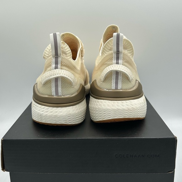 Cole Haan Cream Sneakers with smooth Sole and Textured Design - Picture 5 of 9
